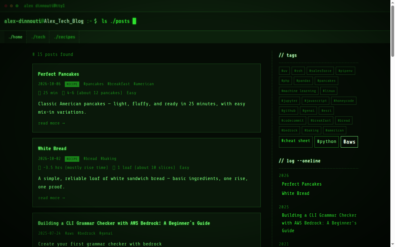 After: the retro terminal redesign